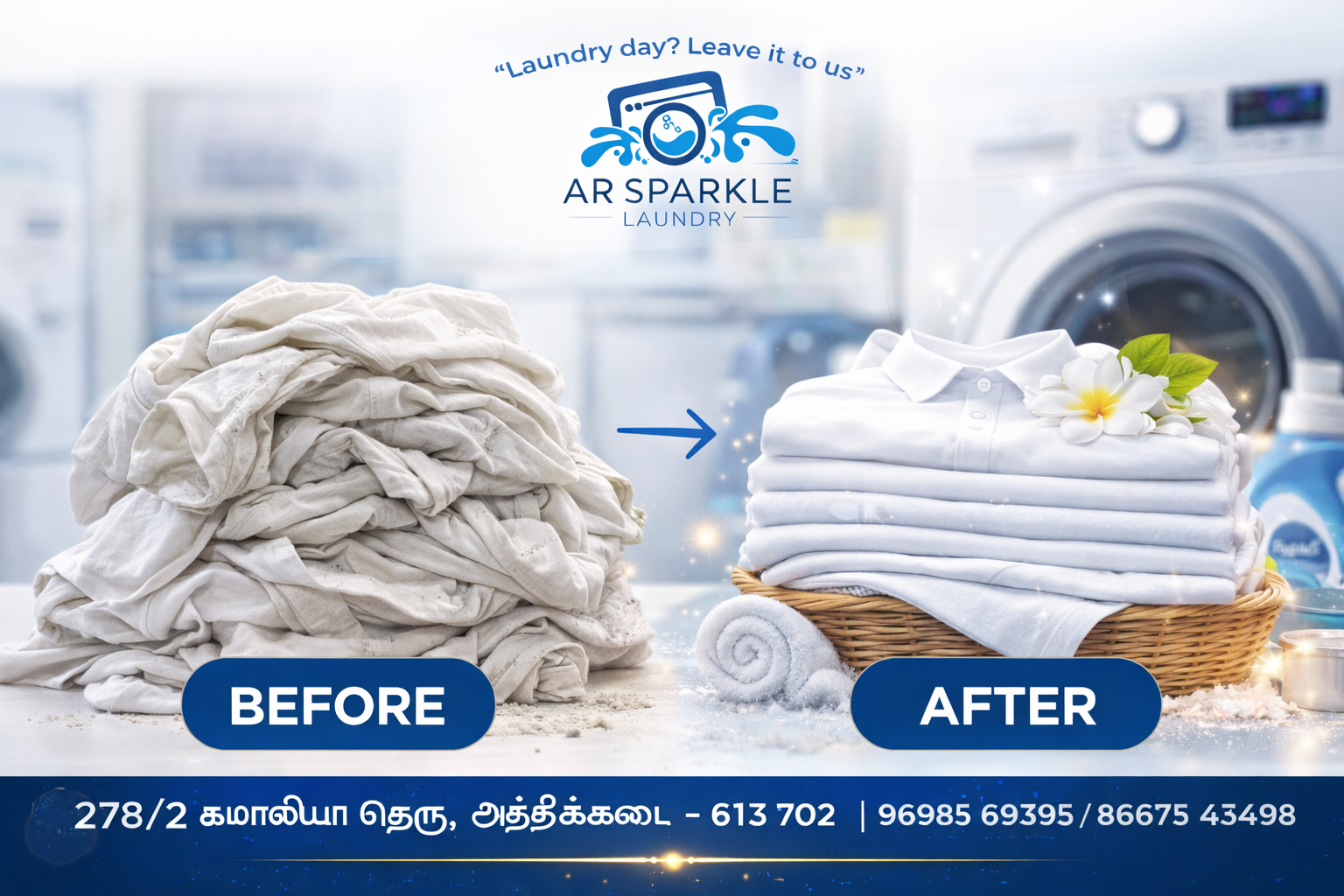 Laundry Before and After Result